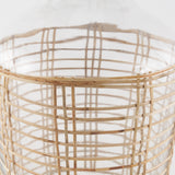 Troian Medium Rattan Wrapped Glass Bottle from Mercana - Luna Furniture