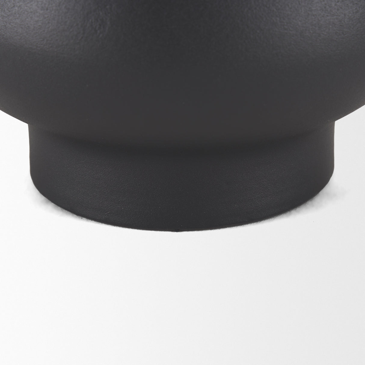Tasya Small Matte Black Metal Vase from Mercana - Luna Furniture