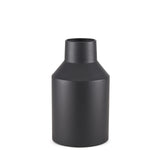 Tosca Small Matte Black Metal Vase from Mercana - Luna Furniture