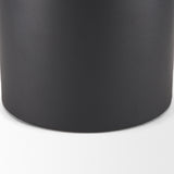 Tosca Small Matte Black Metal Vase from Mercana - Luna Furniture