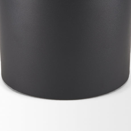 Tosca Small Matte Black Metal Vase from Mercana - Luna Furniture