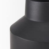 Tosca Medium Matte Black Metal Vase from Mercana - Luna Furniture
