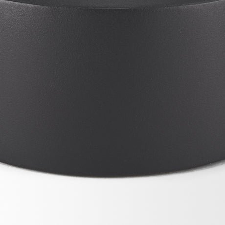 Tosca Medium Matte Black Metal Vase from Mercana - Luna Furniture