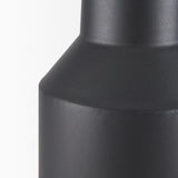 Tosca Tall Matte Black Metal Vase from Mercana - Luna Furniture