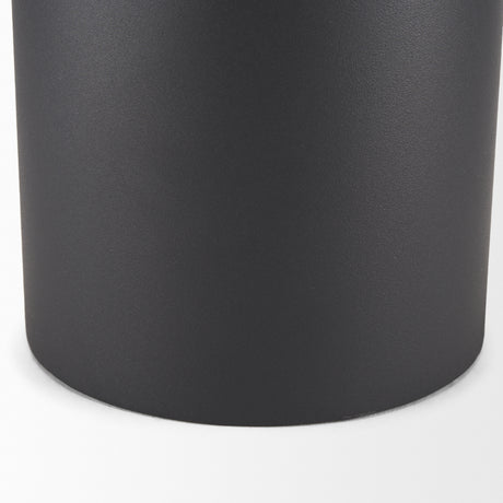 Tosca Tall Matte Black Metal Vase from Mercana - Luna Furniture