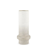 Tovah Medium Textured White w/ Gold Metal Vase from Mercana - Luna Furniture