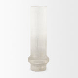 Tovah Tall Textured White w/ Gold Metal Vase from Mercana - Luna Furniture