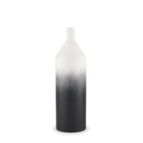 Townley Small White w/ Black Ombre Metal Vase from Mercana - Luna Furniture