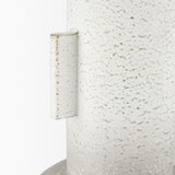 Torres Small Textured Off White w/ Gold Metal Vase from Mercana - Luna Furniture