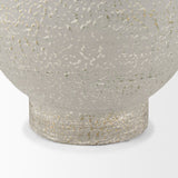 Torres Tall Textured Off White w/ Gold Metal Vase from Mercana - Luna Furniture
