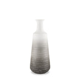 Toru Medium White w/ Grey Ombre Metal Vase from Mercana - Luna Furniture