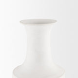 Toru Medium White w/ Grey Ombre Metal Vase from Mercana - Luna Furniture