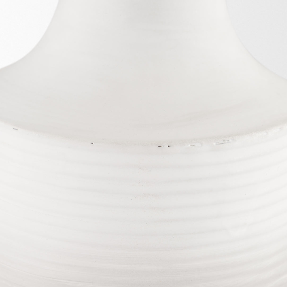 Toru Medium White w/ Grey Ombre Metal Vase from Mercana - Luna Furniture