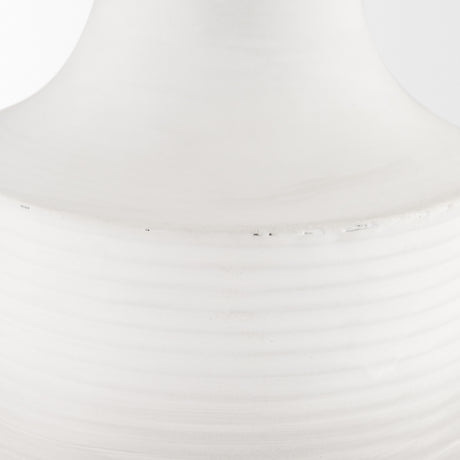 Toru Medium White w/ Grey Ombre Metal Vase from Mercana - Luna Furniture
