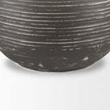 Toru Medium White w/ Grey Ombre Metal Vase from Mercana - Luna Furniture