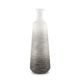 Toru Tall White w/ Grey Ombre Metal Vase from Mercana - Luna Furniture
