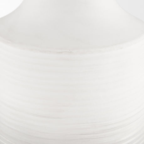 Toru Tall White w/ Grey Ombre Metal Vase from Mercana - Luna Furniture