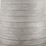 Toru Tall White w/ Grey Ombre Metal Vase from Mercana - Luna Furniture