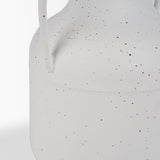 Treva Tall White w/ Black Speckles Metal Vase from Mercana - Luna Furniture