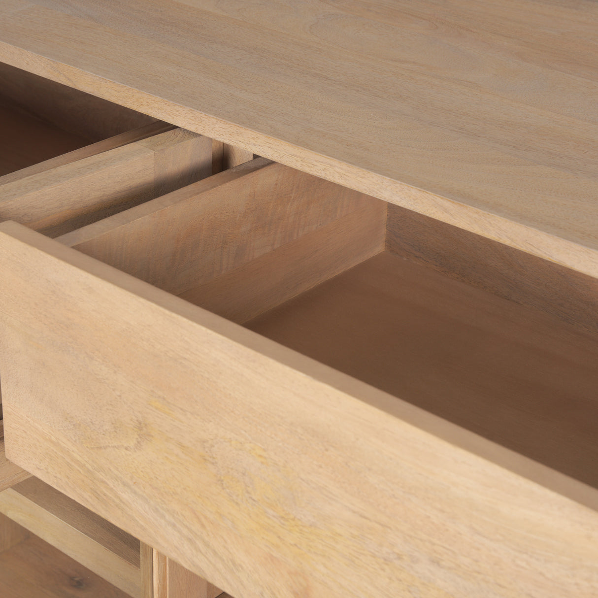 Suri Light Brown Wood w/ Glass Doors Sideboard from Mercana - Luna Furniture