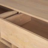 Suri Light Brown Wood w/ Glass Doors Sideboard from Mercana - Luna Furniture