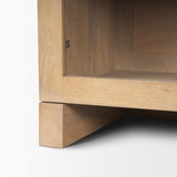 Suri Light Brown Wood w/ Glass Doors Sideboard from Mercana - Luna Furniture