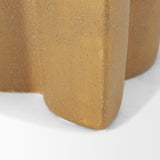 Vania Small Off White w/ Tan Textured Ceramic Vase from Mercana - Luna Furniture