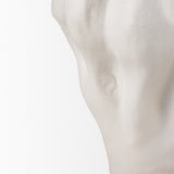 Vanna Sculptural Cream Glazed Ceramic Vase from Mercana - Luna Furniture