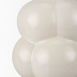 Ulvi Cream Glazed Bubble Ceramic Vase from Mercana - Luna Furniture