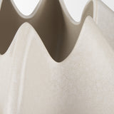 Ulrich Sculptural Cream Glazed Ceramic Vase from Mercana - Luna Furniture