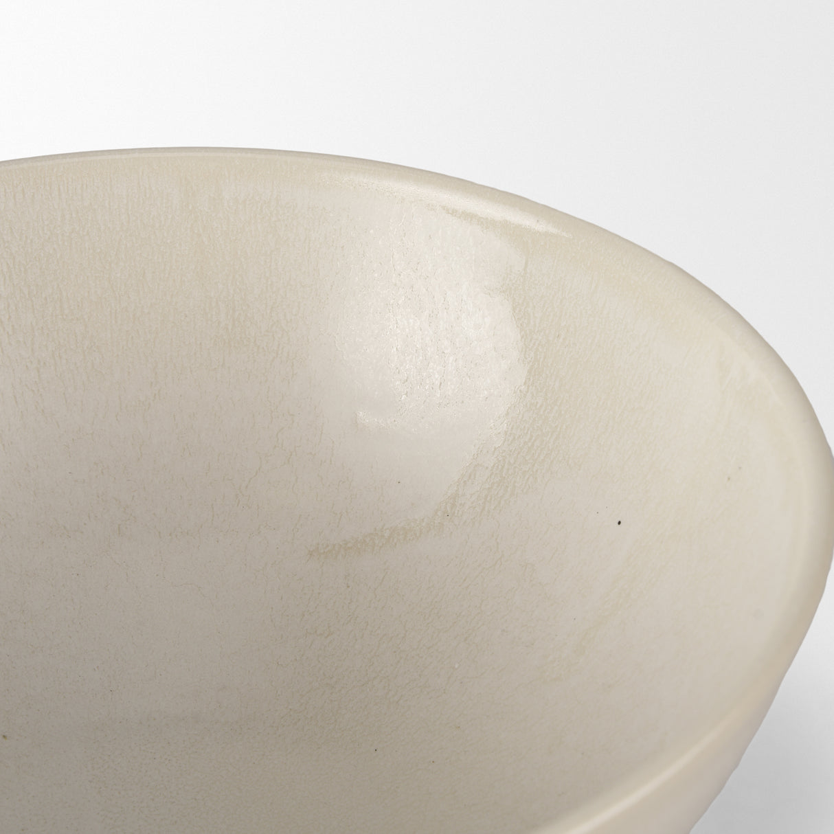 Tyren Cream Glazed Decorative Round Ceramic Bowl from Mercana - Luna Furniture