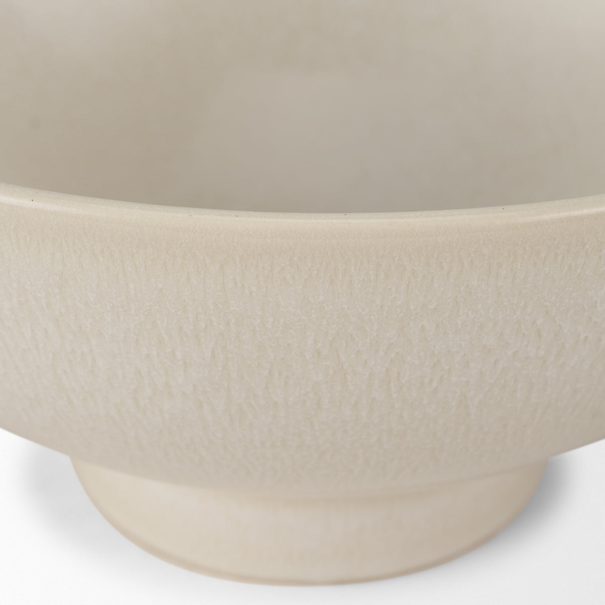 Tyren Cream Glazed Decorative Round Ceramic Bowl from Mercana - Luna Furniture
