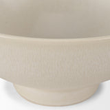 Tyren Cream Glazed Decorative Round Ceramic Bowl from Mercana - Luna Furniture