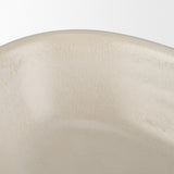 Tyren Cream Glazed Decorative Oblong Ceramic Bowl from Mercana - Luna Furniture