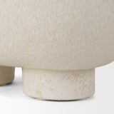 Tyren Cream Glazed Decorative Oblong Ceramic Bowl from Mercana - Luna Furniture