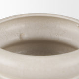 Twyla Tall Cream Glazed Ring Pot from Mercana - Luna Furniture