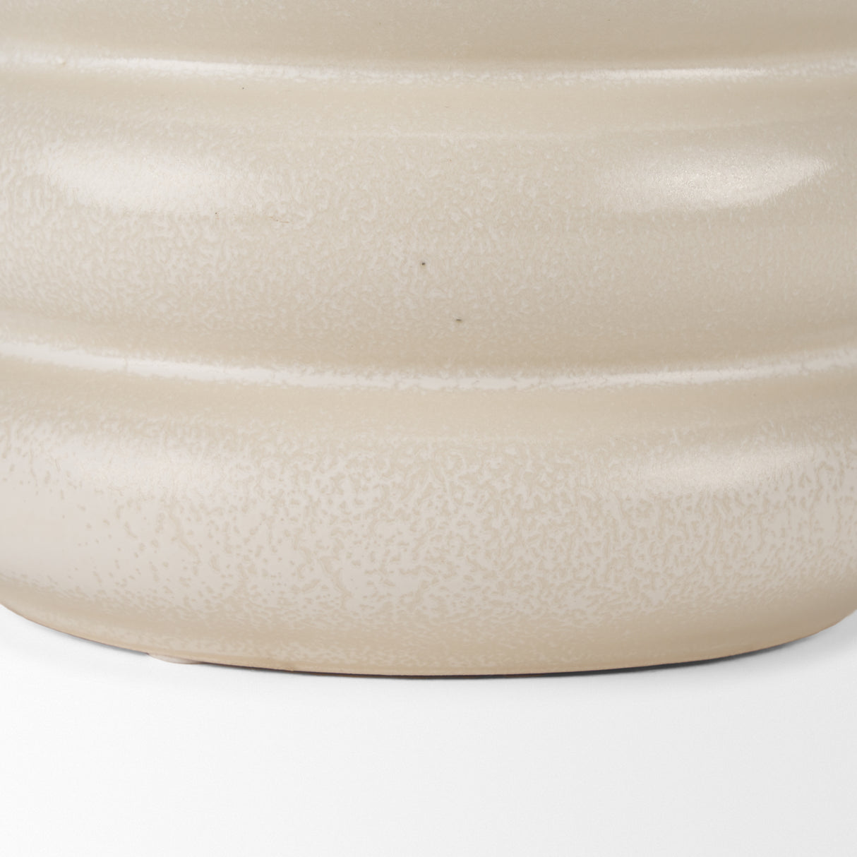 Twyla Tall Cream Glazed Ring Pot from Mercana - Luna Furniture