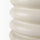 Twyla Short Cream Glazed Floor Vase from Mercana - Luna Furniture