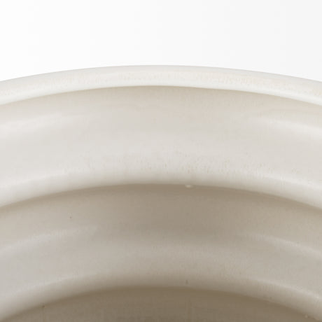 Twyla Tall Cream Glazed Floor Ceramic Vase from Mercana - Luna Furniture