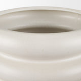 Twyla Tall Cream Glazed Floor Ceramic Vase from Mercana - Luna Furniture