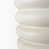 Twyla Tall Cream Glazed Floor Ceramic Vase from Mercana - Luna Furniture