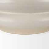 Twyla Tall Cream Glazed Floor Ceramic Vase from Mercana - Luna Furniture