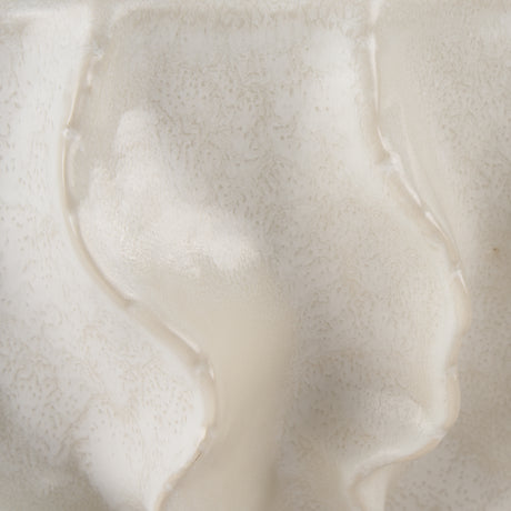 Vahn Sculptural Cream Glazed Decorative Ceramic Bowl from Mercana - Luna Furniture