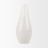 Urvi Tall Off White Speckled Asymmetrical Ceramic Vase from Mercana - Luna Furniture