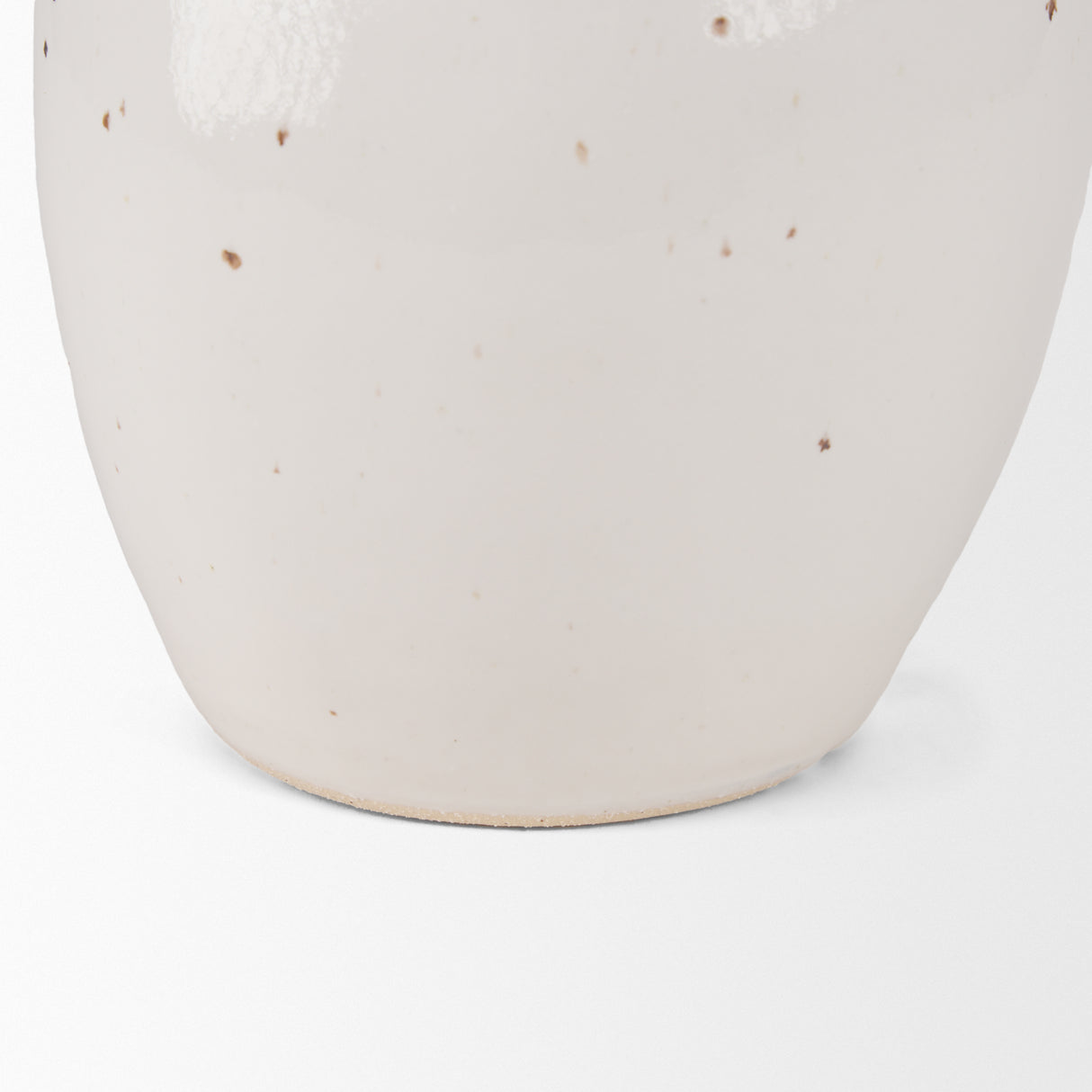 Urvi Tall Off White Speckled Asymmetrical Ceramic Vase from Mercana - Luna Furniture