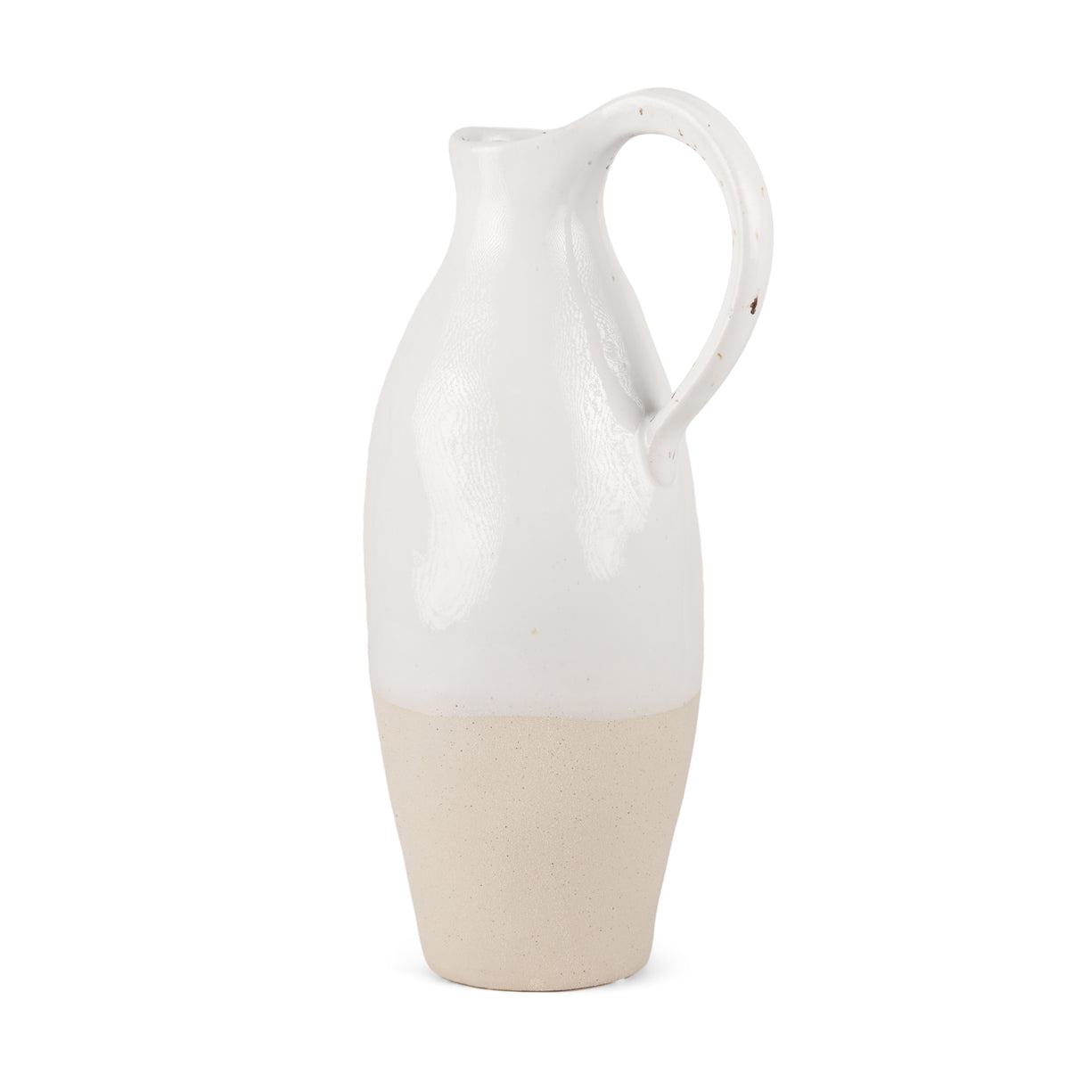 Valora Black Speckled Cream w/ Light Beige Ceramic Jug from Mercana - Luna Furniture