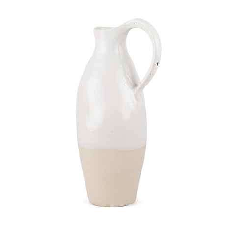 Valora Black Speckled Cream w/ Light Beige Ceramic Jug from Mercana - Luna Furniture
