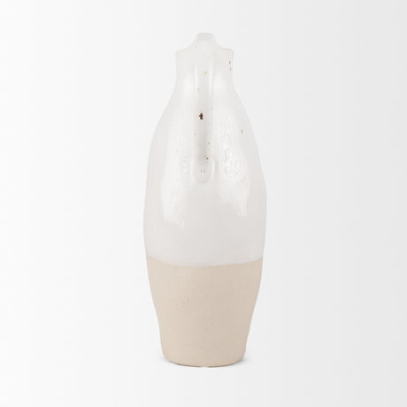 Valora Black Speckled Cream w/ Light Beige Ceramic Jug from Mercana - Luna Furniture