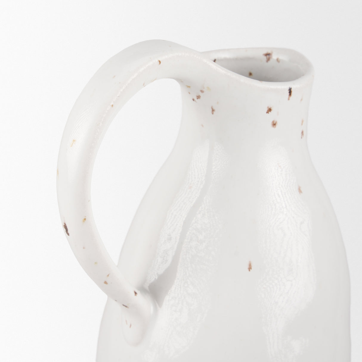 Valora Black Speckled Cream w/ Light Beige Ceramic Jug from Mercana - Luna Furniture