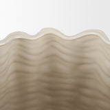 Velia Short Seashell Sculptural Cream Glazed Ceramic Vase from Mercana - Luna Furniture